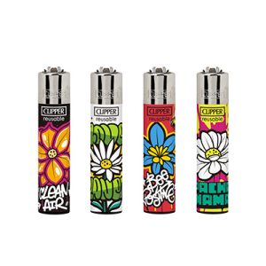 Mecheros CLIPPER large flores 48un.