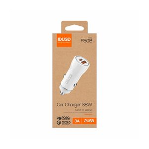IDUSD cargador coche USB + TC 3A F50B