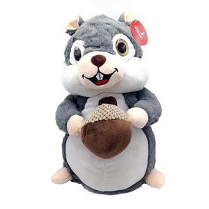 Peluche ardilla bellota ojos 25cm